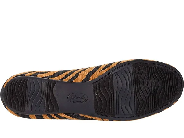 Women's SoftWalk Sonora Knit Ballet Flat - Size: 11, Black