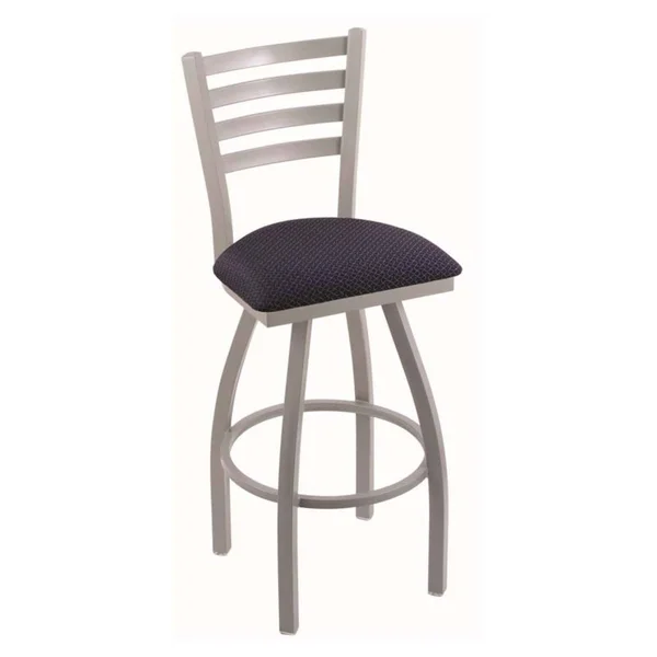 Holland Bar Stool Co. 410 Jackie 36x22 Bar Stool with Stainless Finish and Swivel SEAT - Axis Denim