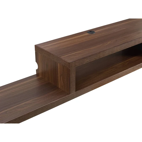 Martin Furniture 72 in. Asymmetrical Wall Mounted TV Shelf