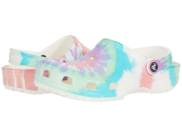Crocs Fresco, Multi Classic Tie-Dye Graphic Clog Shoes