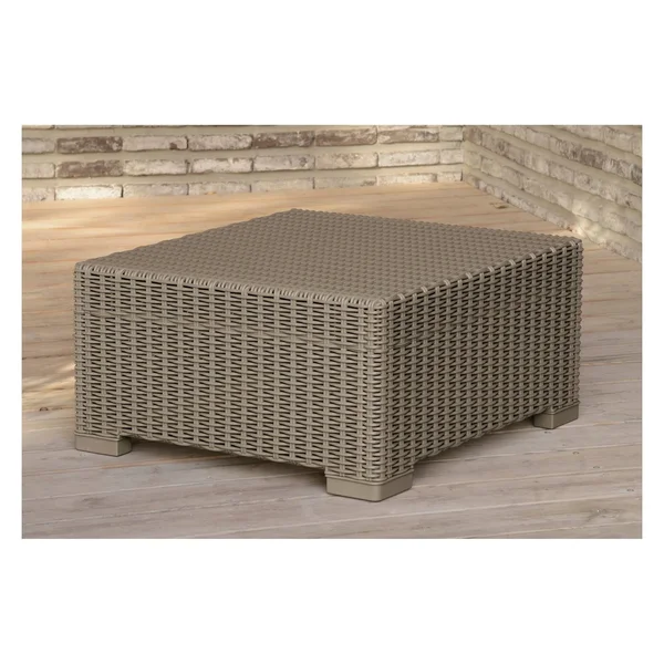 Keter California All-Weather Resin Outdoor Patio Coffee Table - Cappuccino