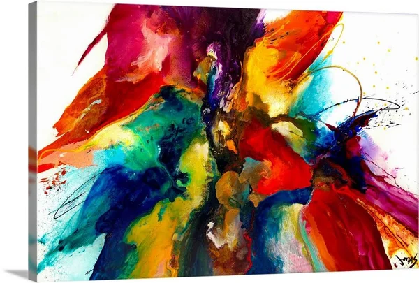 Flourish III, Canvas Wall Art, 24x16, Great Big Canvas