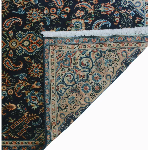 Semi Antique Scot Blue/Ivory Rug, 3&3x22 x 5&4x22