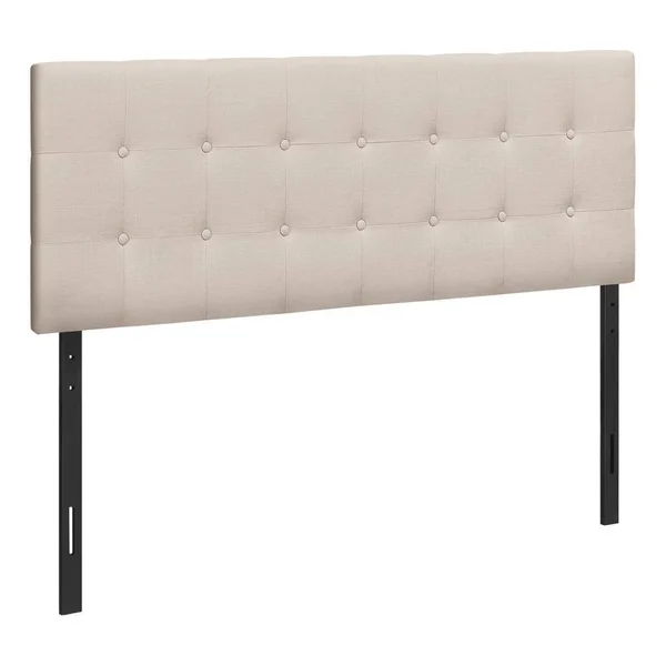 Monarch Specialties Beige Queen Size Headboard