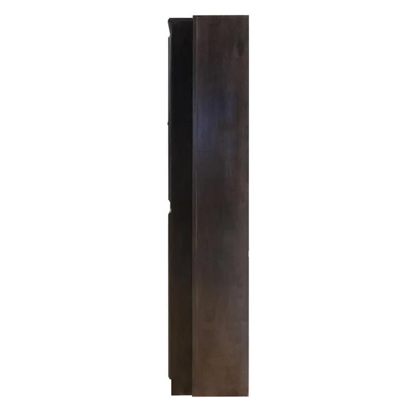 15 Shelf Bookcase Wall with Doors, 72 inch Tall, Espresso Finish - Concepts in Wood WKT3072-E