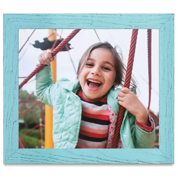 13x27 inch Eggshell Blue Wood Picture Frame for A 13x27 Photo 2WOM-SM-ECO150-EBU-13x27. by ArtToFrames