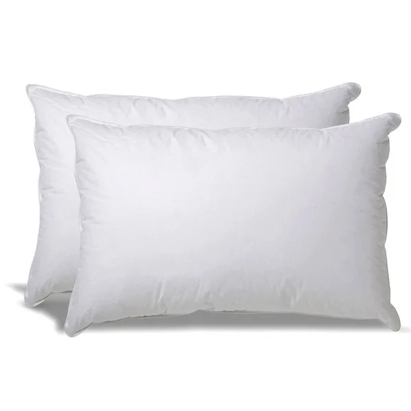 eLuxury Medium 2-Pack Density Pillow, White, King