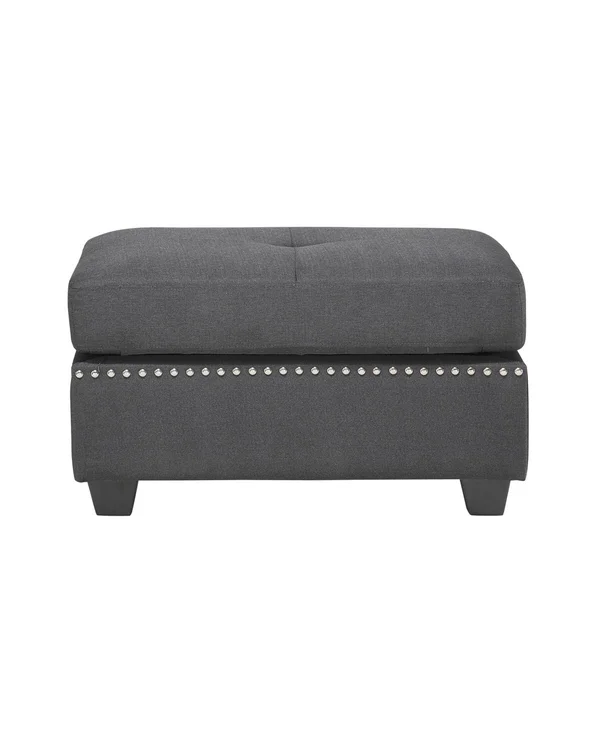 Homelegance Dasha Dark Gray Ottoman