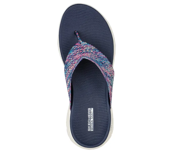 Skechers Women's On-The-Go Flex - Accent Sandals, Navy/Multi, 7.0