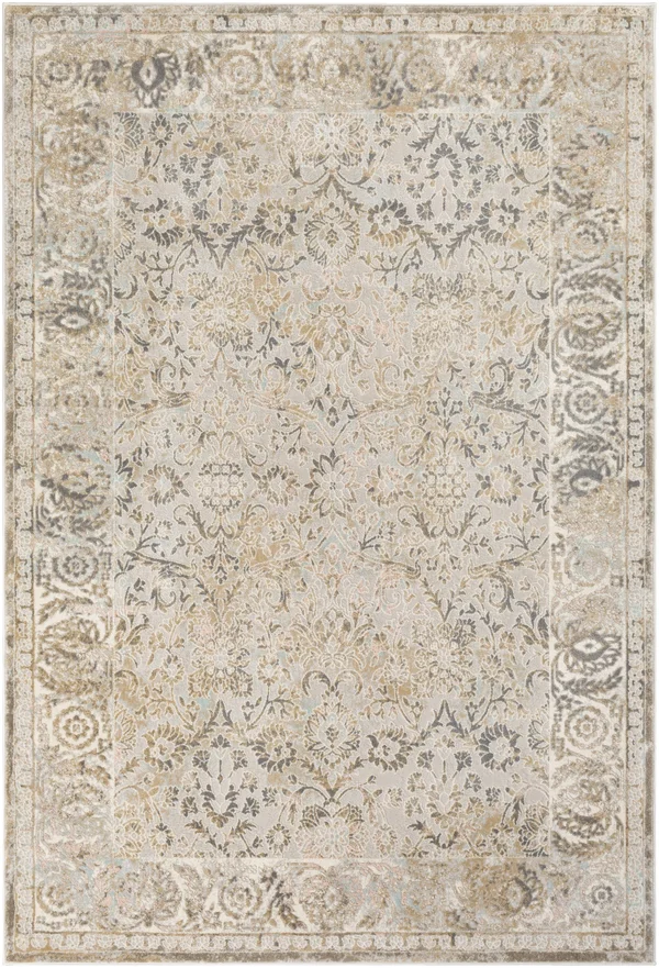 Traditional BHS-0075400-P Turkish Poly Khaki Oriental Rug