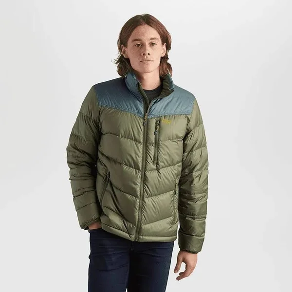 Outdoor Research Men's Transcendent Down Hoody - Medium - Storm