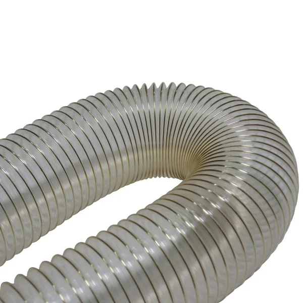 Rubber-Cal PVC Flexduct General Purpose - Clear - 1.25x22 ID x 25& (Fully stretched)