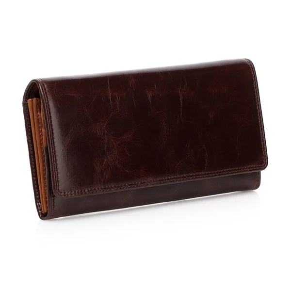 Vicenzo Leather Pelomas Distressed Leather Trifold Women's Coin Purse (Brown)