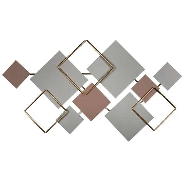 Modern Metallics Square Metal Wall Decor