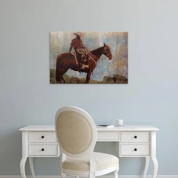 Easy Art Prints Maura Allen's 'Western Moment' Premium Canvas Art - 20 x 30 - Classic Black Frame