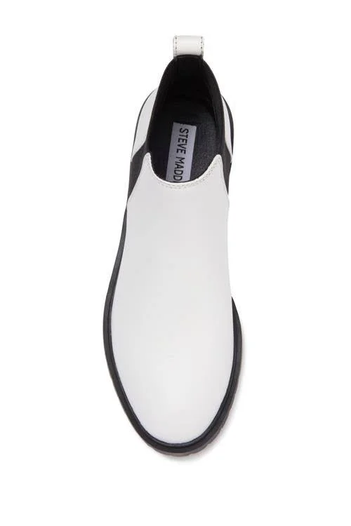 Steve Madden Buzzing Ankle Boot, Size 9.5 - White Leather at Nordstrom Rack