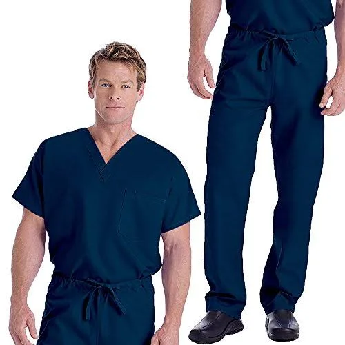 Landau Unisex Reversible Scrub Set Medium Navy (Blue)