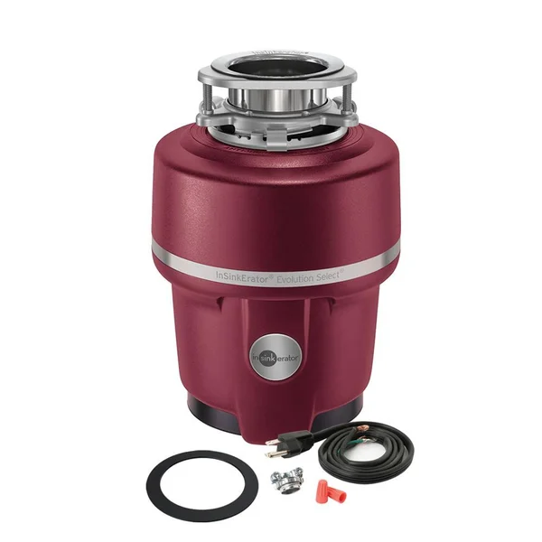 Insinkerator Evolution Select Lift & Latch Quiet Series 5/8 HP Continuous Feed Garbage Disposal with Power Cord Kit
