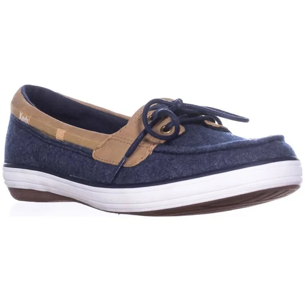 Keds Glimmer Women's Boat Shoes - Blue (Navy), 8.5