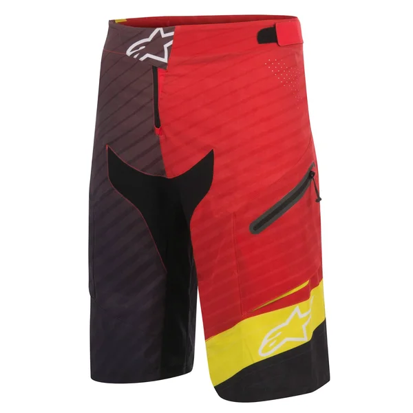Alpinestars Depth Shorts - Men's Red Acid Yellow Black, 28