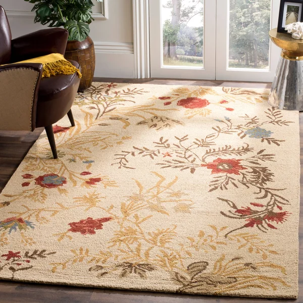 Safavieh 4& x 6& Blossom BLM915B Beige Multi Rug