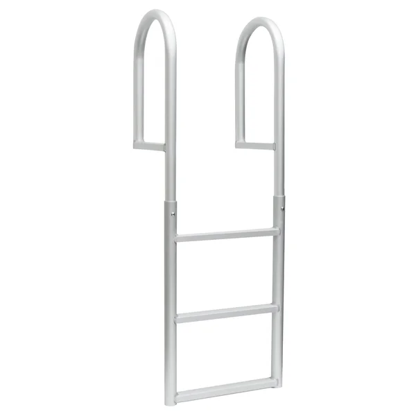 Jif Marine 4 Step Dock Stationary Ladder, Aluminum