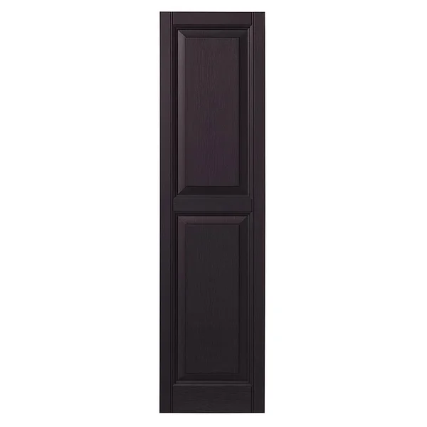 Raised Panel Shutters Ply Gem Size: 67x22 H x 15x22 W - Color: Dark Berry