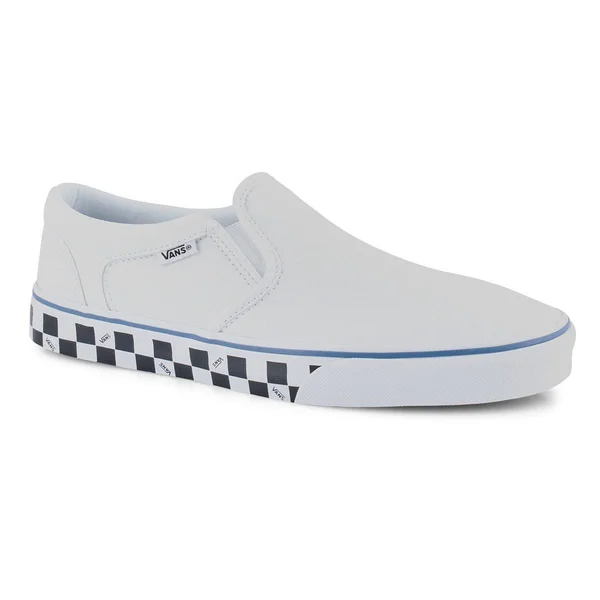 Vans Asher Check Men's Skate Shoes, Size: 11, White