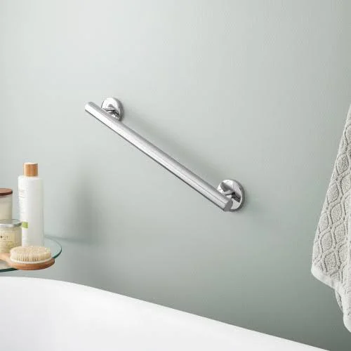 18x22 Contemporary Grab Bar - Chrome - Stainless Steel, Signature Hardware