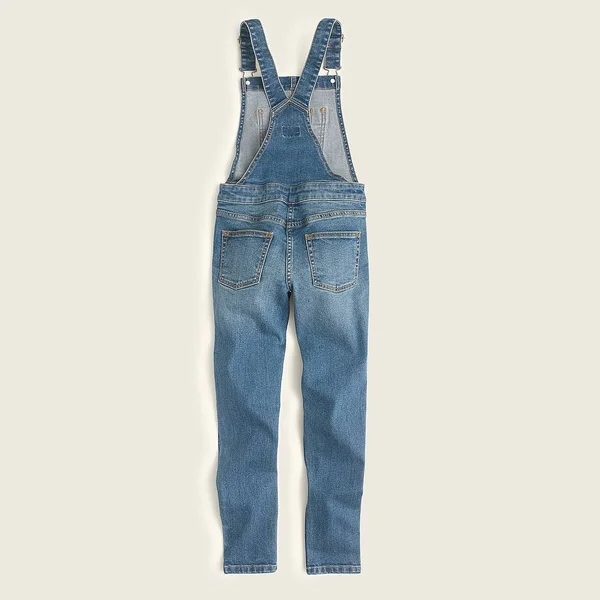 Crewcuts Girls Stretch-denim Overalls