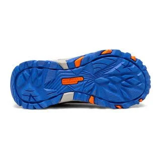 Merrell Kid's Moab FST Low Waterproof Shoes - Size: 2.5, Grey/Silver/Orange