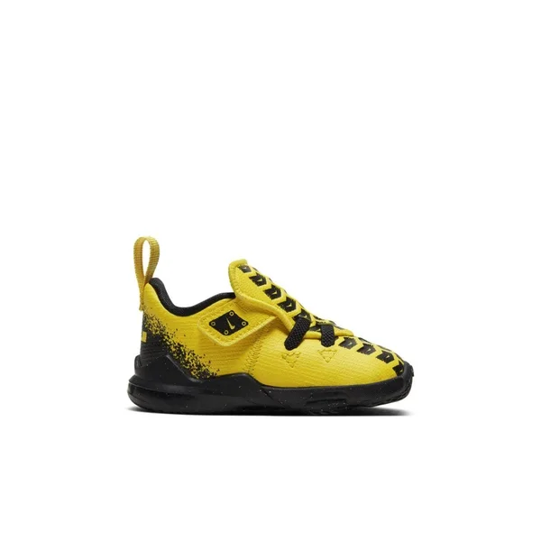Nike Lebron 17 Super Vroom Baby/Toddler Shoes in Chrome Yellow - Size: 2C, CK0611-700