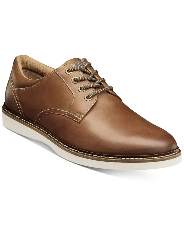 Nunn Bush Men's Ridgetop Plain Toe Oxford, Size: 10, Tan Multi Leather