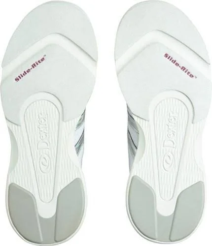 Dexter Womens Kathy White Silver Bowling Shoes 10