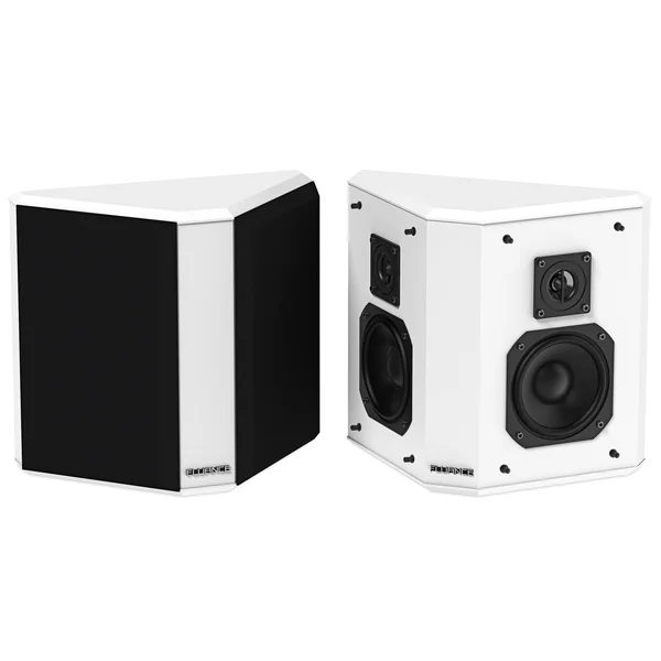 Fluance SXBP2WH Home Theater Bipolar Surround Sound Speakers (White)