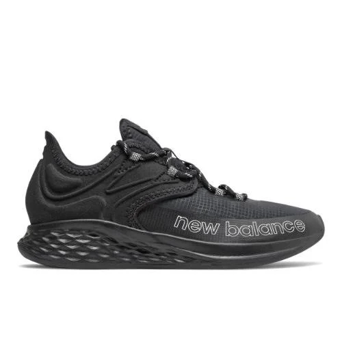 New Balance Fresh Foam Roav Trail Kids' Pre-School Running Shoes - Black/White (Size 11)