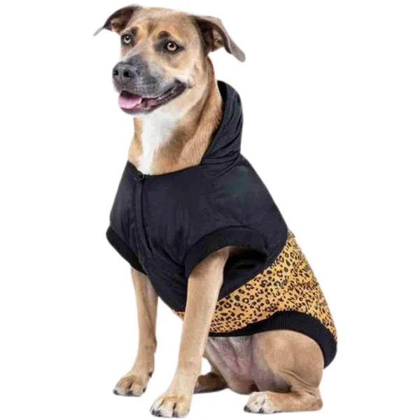 Canada Pooch Insulated 360 Leopard Dog Jacket 24