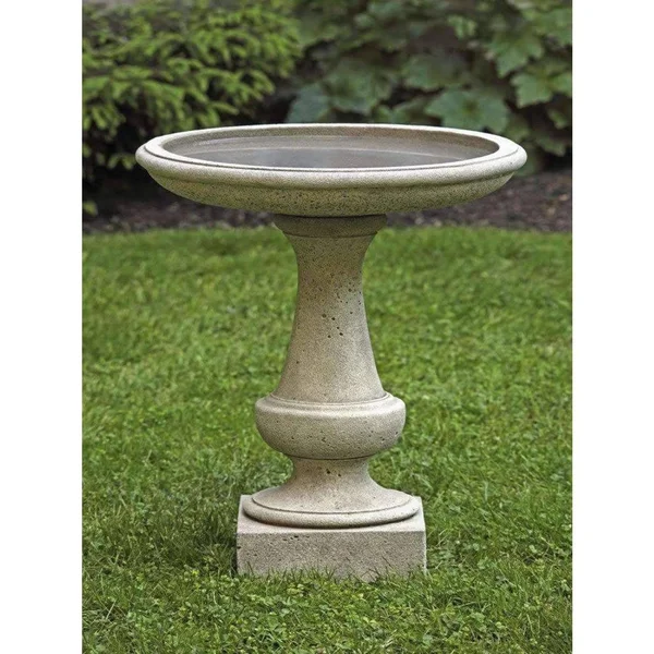 Campania International Chatham Birdbath - Ferro Rustico Nuovo