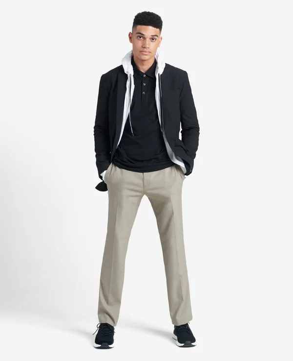 Kenneth Cole Reaction Men's Slim-Fit Stretch Dress Pants - Created for Macy&s - Oatmeal