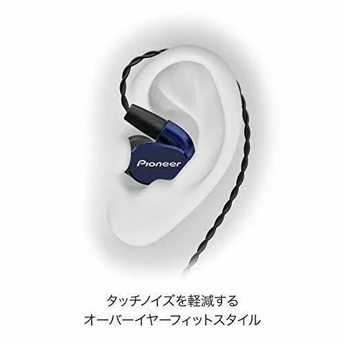 Pioneer Canal Type Earphone High Sealable Sealed Navy Blue SE-CH5T-L