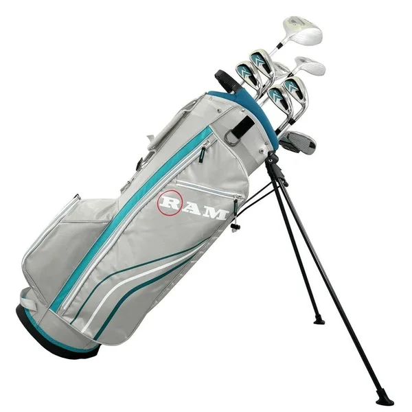 Ram Golf Accubar 12pc Ladies Petite Golf Clubs Set -Graphite Shaft Woods u0026Irons