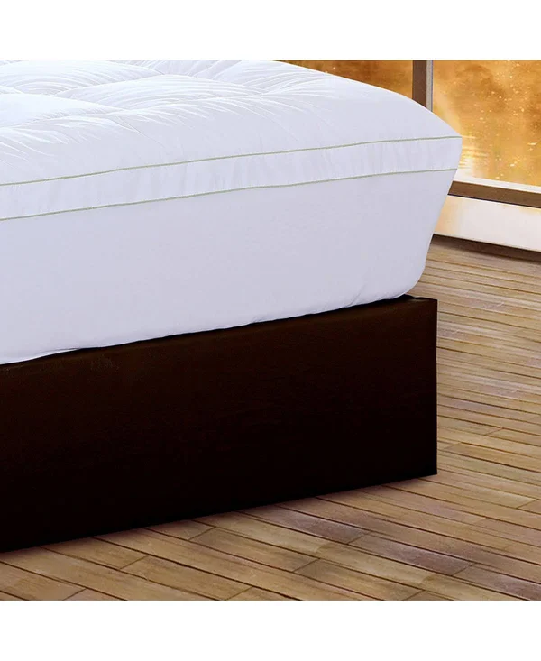 AC Pacific Christies Home Living Square California King Quilted Accent PIPING Mattress Pad with Fitted Mattress Cover