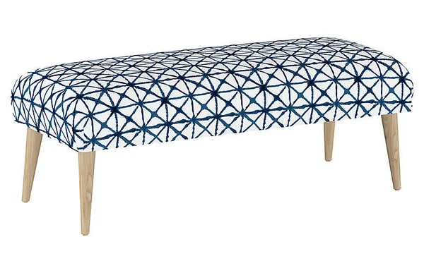 One Kings Lane Henry Bench - Blue