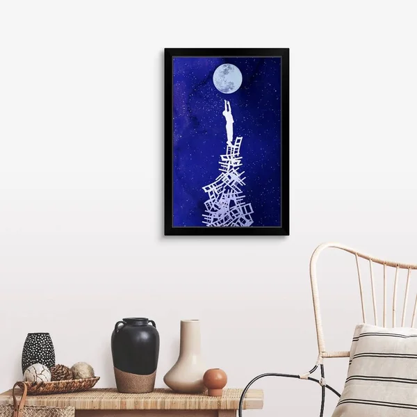 Out of Reach - Black Framed Wall Art, 20x30, Great Big Canvas