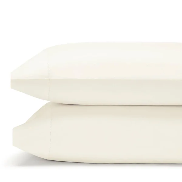 Matouk Sierra Hemstitch Standard Pillowcase, Pair - Ivory