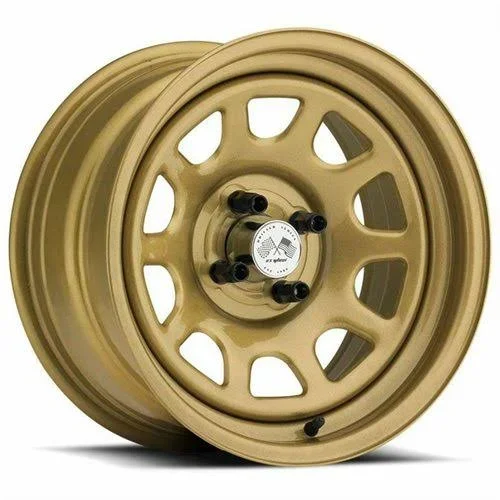 17x8 5x114.3mm|5x4.5 inch U.S. Wheel 022 Series Drift Daytona FWD Gold Wheels