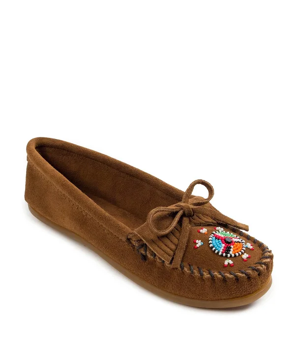 Minnetonka Women's Me to We Moccasin 8.5 - Dusty Brown