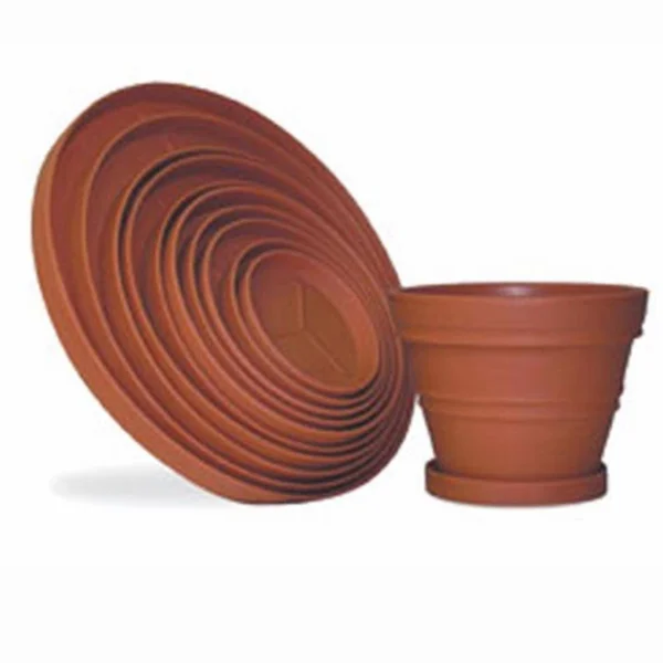 Round Resin Planter Saucers, Size: 20 Diam. Inches, Pink