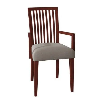 Skyline Solid Wood Dining Chair Saloom Furniture Body Fabric: Sunbrella Spectrum Dove - Frame Color: Java