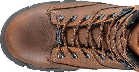 Timberland Pro Men's 8 in. Helix Composite Toe Waterproof Work Boot, Brown
